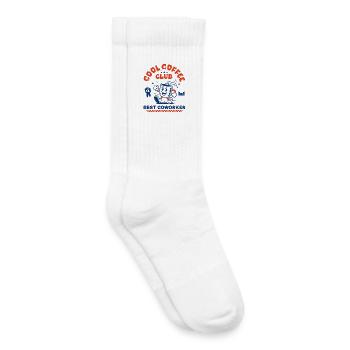 Coffee Club Coffee Lover Coworker Gift - Kids Tennis Socks - white - Right