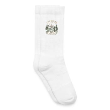 Outdoor Adventure - The Woods are Calling - Kids Tennis Socks - white - Right