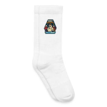 Highly Unqualified Still Climbing Goat - Kids Tennis Socks - white - Right
