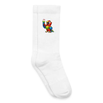 Papagei mit einem Eis - Kids Tennis Socks - white - Right
