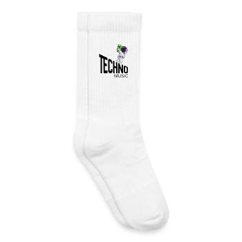 Cosmic Cute Alien on Astronaut - Kids Tennis Socks - white - Right