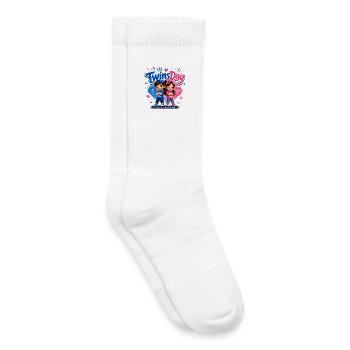 TwinsDay Gemini Vibes - Kids Tennis Socks - white - Right