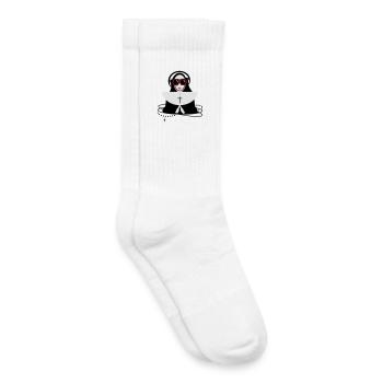 The nun with sunglasses and headphones - Kids Tennis Socks - white - Right
