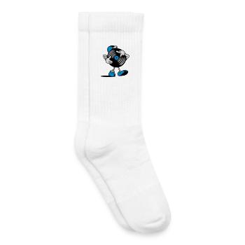 A record scratching himself - Kids Tennis Socks - white - Right