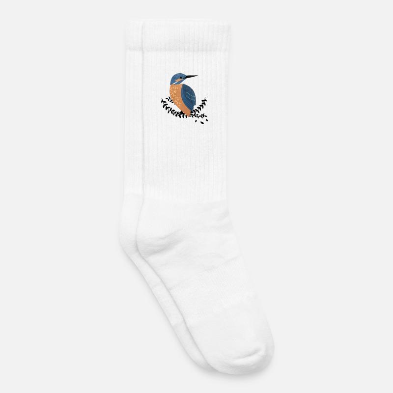 Eisvogel - Kinder Tennissocken - Weiß