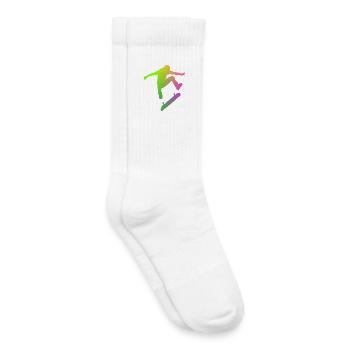 patineur - Chaussettes de tennis bio enfant - blanc - Droite