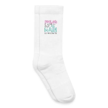 Englisch ist wichtig, aber Mathe ist wichtiger - Kinder Tennissocken - Weiß - Rechts