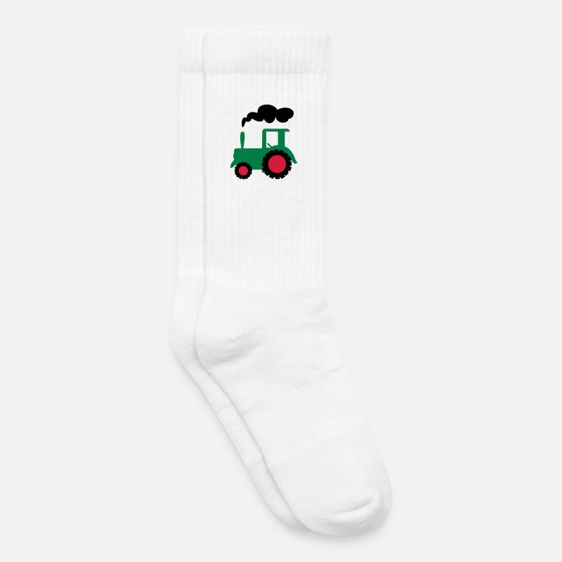 traktor trecker landwirtschaft - Kinder Tennissocken - Weiß