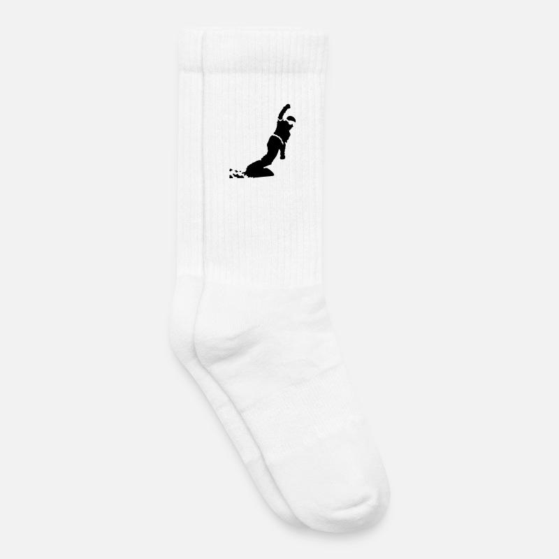 snowboarder - Kids Tennis Socks - white
