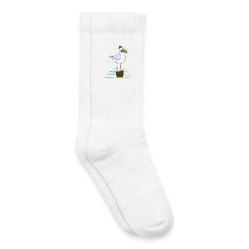 mouette - Chaussettes de tennis bio enfant - blanc - Droite