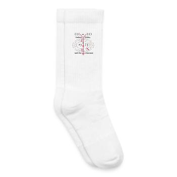 Amateurfunker, Oldies funken weil Sie`s können - Kinder Tennissocken - Weiß - Rechts