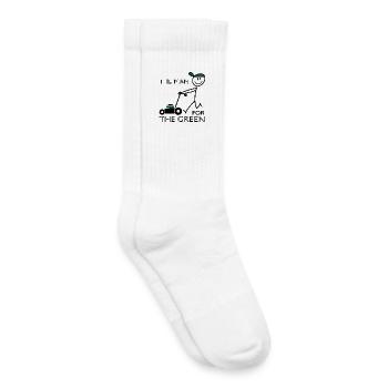 Des phrases drôles pour les jardiniers - Chaussettes de tennis bio enfant - blanc - Droite