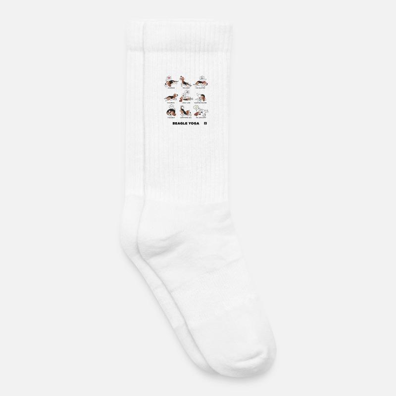 BEAGLE YOGA - Kinder Tennissocken - Weiß