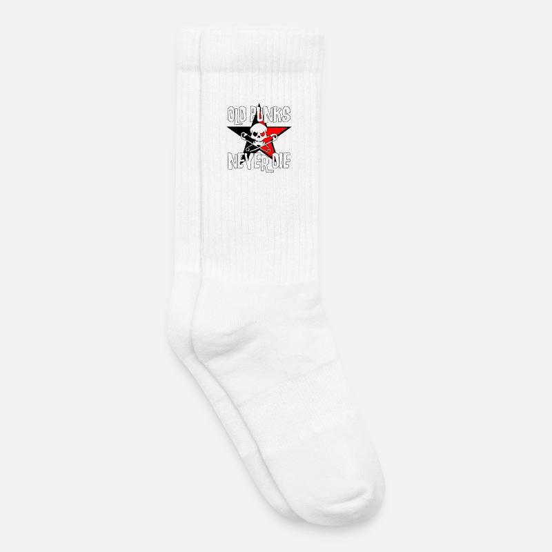 Old Punks Never Die - Kinder Tennissocken - Weiß