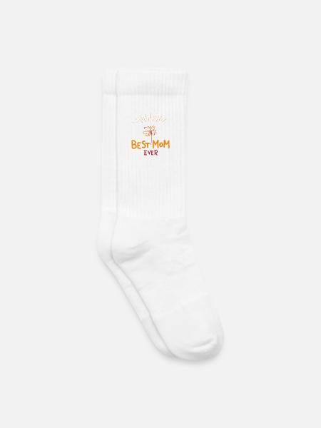 Best Mom ever | Muttertag | Vectorgraphic - Kinder Tennissocken - Weiß
