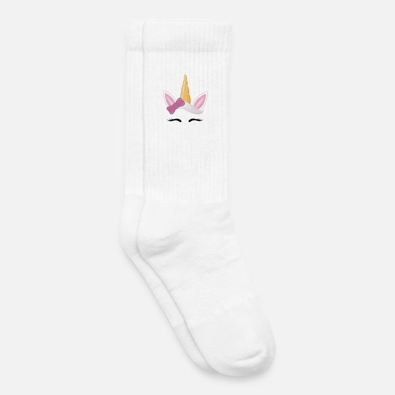 Einhorn - Kinder Tennissocken - Weiß