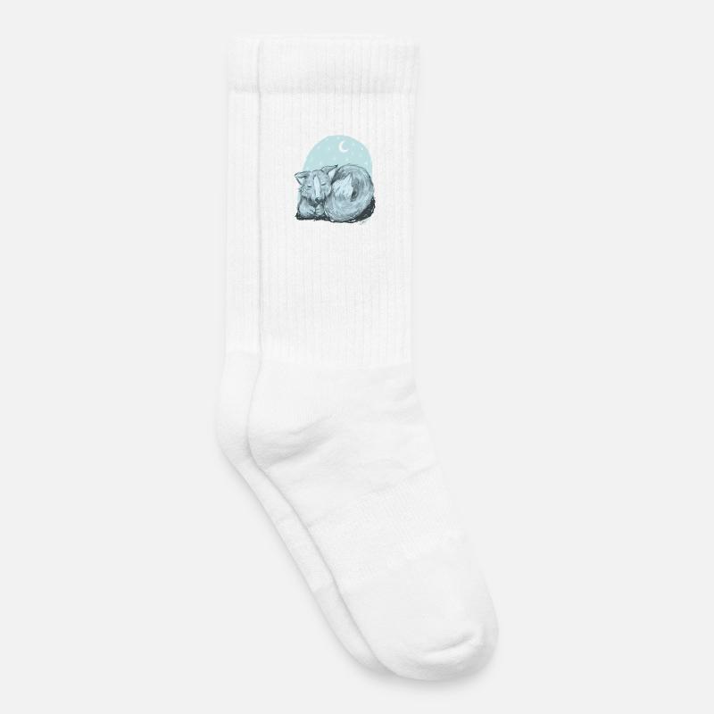 Vinja die Wölfin - Kinder Tennissocken - Weiß