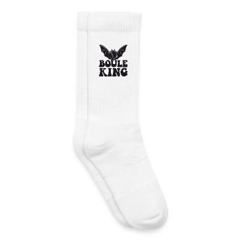 Boule King Queen Outfit for Boules Players - Kids Tennis Socks - white - Right