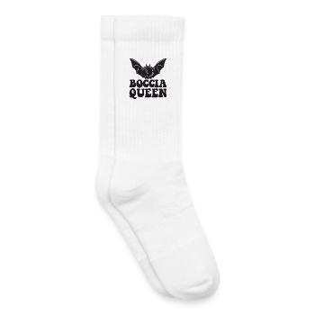 Boccia Queen Boulekugel Halloween Kostüm Boule - Kinder Tennissocken - Weiß - Rechts