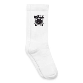 Boulespieler Boulekugel für Bouler Petanque Boule - Kinder Tennissocken - Weiß - Rechts