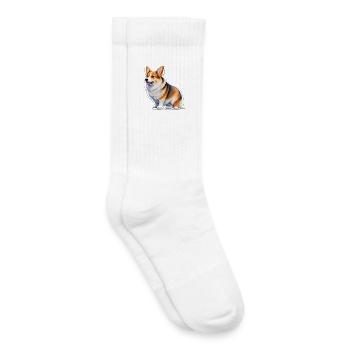 Welsh Corgi - Kids Tennis Socks - white - Right