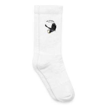 1208 Folge deinen Träumen baldeagle non schwarz - Kinder Tennissocken - Weiß - Rechts