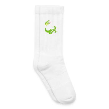Der Schädel und die Schlange - Kinder Tennissocken - Weiß - Rechts