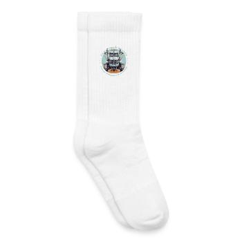 Chuchoteur de tracteur en formation - Chaussettes de tennis bio enfant - blanc - Droite