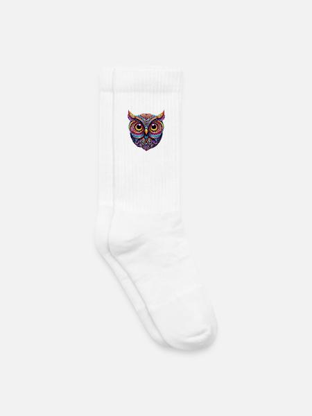 Eule - Kinder Tennissocken - Weiß