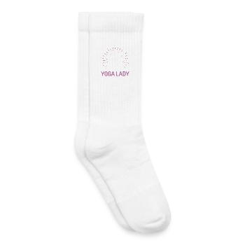 Yoga-Mädchen - Kinder Tennissocken - Weiß - Rechts