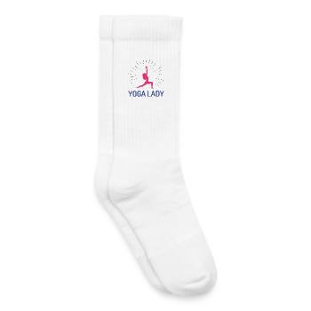 Yoga Girl - Kids Tennis Socks - white - Right