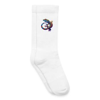 Gecko - Chaussettes de tennis bio enfant - blanc - Droite