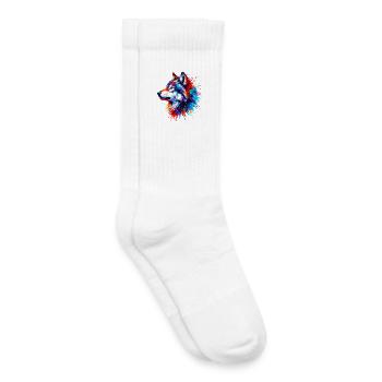 Wolf - Kinder Tennissocken - Weiß - Rechts