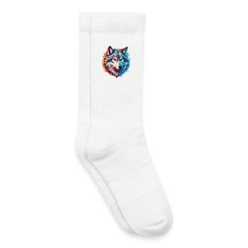 Wolf - Kinder Tennissocken - Weiß - Rechts
