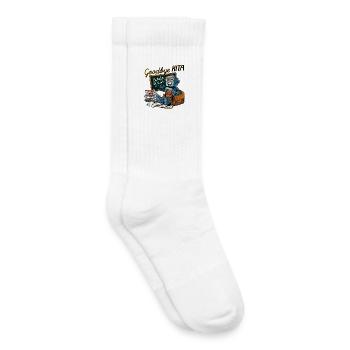 Einschulung Roboter erster Schultag - Kinder Tennissocken - Weiß - Rechts
