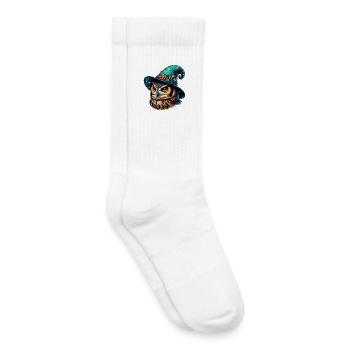 Zauberer Eule - Kinder Tennissocken - Weiß - Rechts