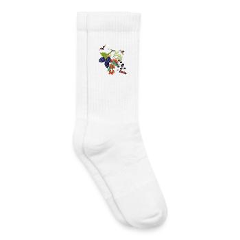 Fruit with insects - Kids Tennis Socks - white - Right