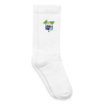Instantané Vacances - Chaussettes de tennis bio enfant - blanc - Droite