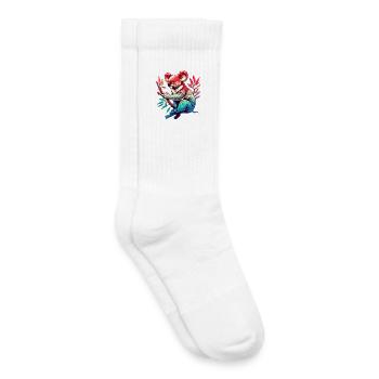 Koala - Chaussettes de tennis bio enfant - blanc - Droite