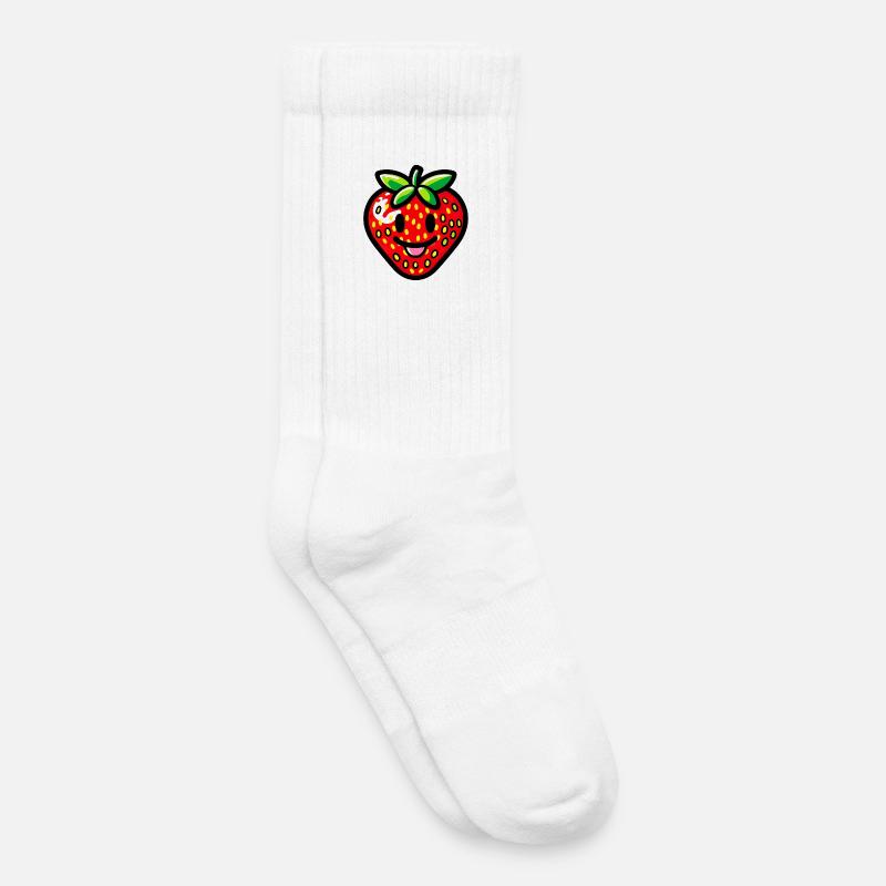 Erdbeeren Erdbeeren - Kinder Tennissocken - Weiß