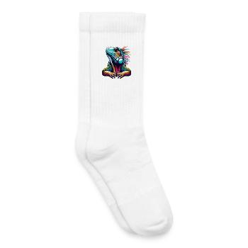 Iguana - Kids Tennis Socks - white - Right