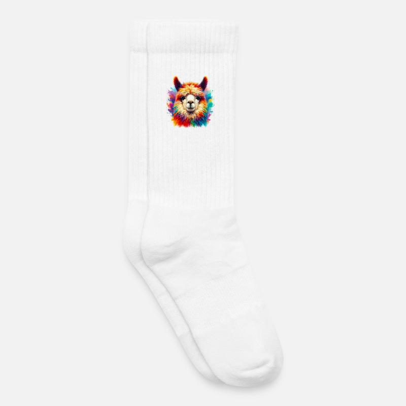 Alpaka - Kinder Tennissocken - Weiß