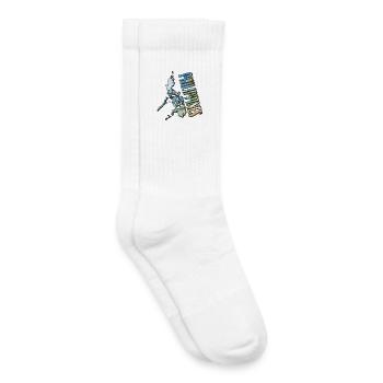 Carte à l’aquarelle Philippines - Chaussettes de tennis bio enfant - blanc - Droite