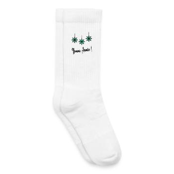 BONNE ANNEE. SAINT SYLVESTRE. NOUVELLE ANNÉE - Chaussettes de tennis bio enfant - blanc - Droite