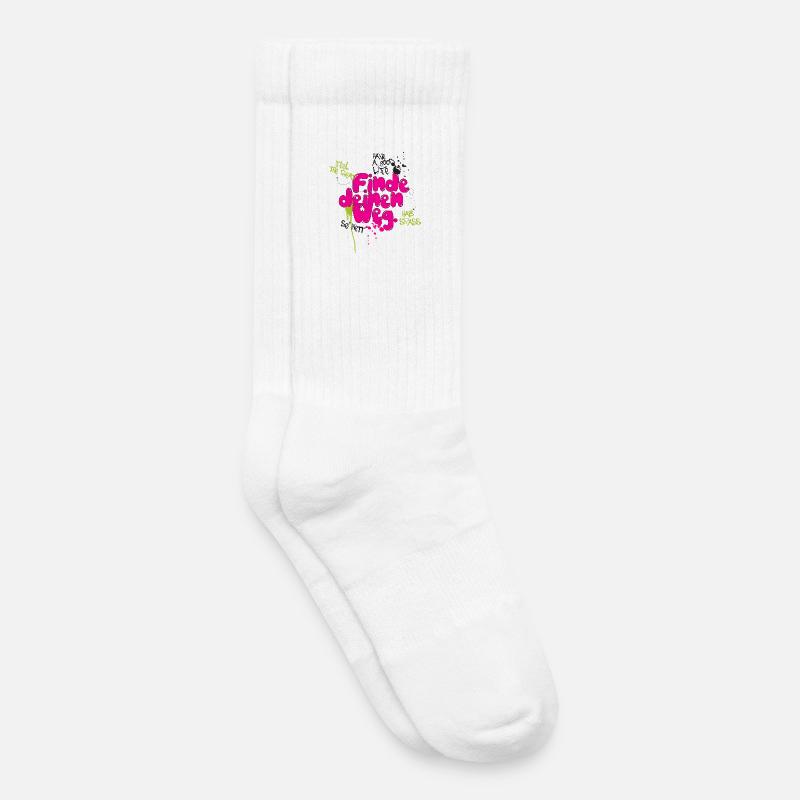 Finde deinen weg - Kinder Tennissocken - Weiß
