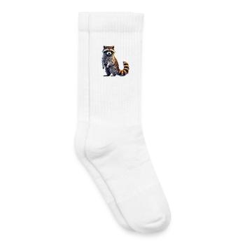 Waschbär - Kinder Tennissocken - Weiß - Rechts