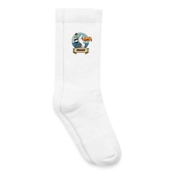 Moin -Möve with lighthouse - Kids Tennis Socks - white - Right