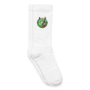 Alpaga - Chaussettes de tennis bio enfant - blanc - Droite