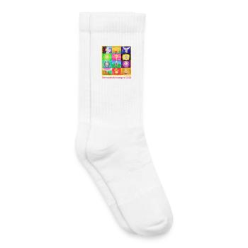 AnnéePanorama de l’énergie 2025 - Sonja Ariel von Staden - Chaussettes de tennis bio enfant - blanc - Droite
