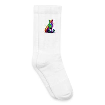 Cheetah - Kids Tennis Socks - white - Right